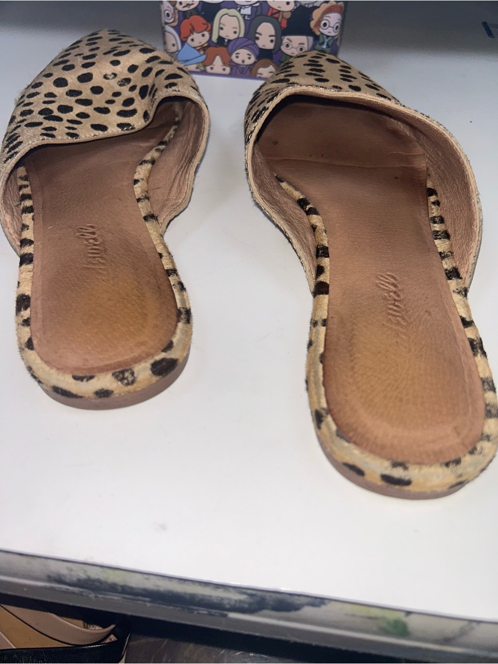 Madewell Cheetah Print Slip-On Mules in Tan and Black - Picture 12 of 12